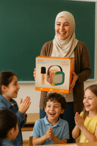 ⁦مكبّر صوت صغير محمول Dunth + مايك لاسلكي /توصيل ليس مجاني⁩ - الصورة ⁦2⁩