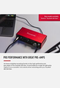 Focusrite Scarlett 2i2 (3rd Gen)