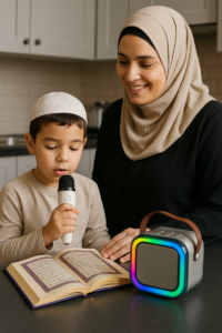 مكبّر صوت صغير محمول Dunth + مايك لاسلكي /توصيل ليس مجاني