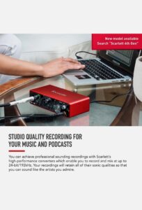 ⁦Focusrite Scarlett 2i2 (3rd Gen)⁩ - الصورة ⁦2⁩